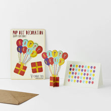 Load image into Gallery viewer, HAPPY BIRTHDAY BALLOONS BY THE POP OUT CARD COMPANY
