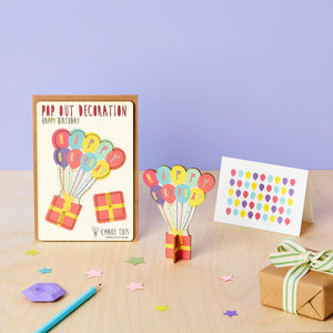 HAPPY BIRTHDAY BALLOONS BY THE POP OUT CARD COMPANY