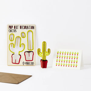 CACTUS GREETING CARD BY THE POP OUT CARD COMPANY