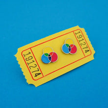 Load image into Gallery viewer, CMYK - STUD EARRINGS BY HANDOVER YOUR FAIRY CAKES
