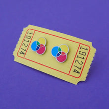Load image into Gallery viewer, CMYK - STUD EARRINGS BY HANDOVER YOUR FAIRY CAKES
