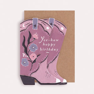 COWBOY BOOTS - BIRTHDAY CARD BY SISTER PAPER CO.