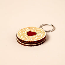 Load image into Gallery viewer, JAMMY DODGER - BISCUIT KEYRING BY DUNKED
