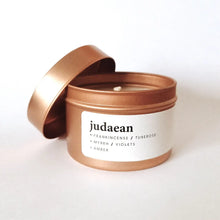 Load image into Gallery viewer, JUDAEAN - RICH &amp; COMPLEX CANDLE IN A TIN BY KEYNVOR

