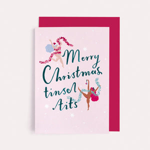 "MERRY CHRISTMAS TINSEL TITS" - CHRISTMAS CARD BY SISTER PAPER CO.