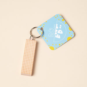 PINK WAFER - BISCUIT KEYRING BY DUNKED