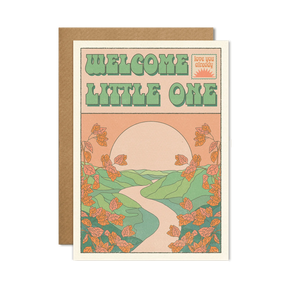 "WELCOME LITTLE ONE" - GREETINGS CARD BY CAI & JO