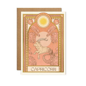 "CAPRICORN" - ZODIAC GREETINGS CARD BY CAI & JO