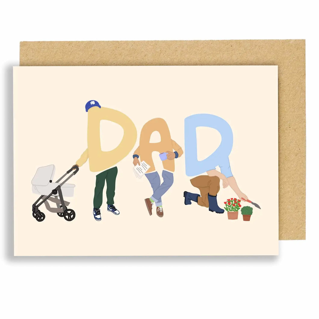 DAD - GREETINGS CARD BY EAT THE MOONEAT THE MOON