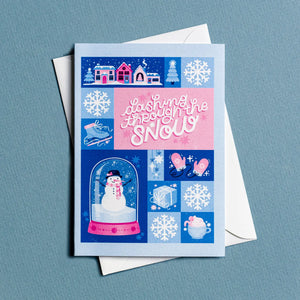DASHING THROUGH THE SNOW - CHRISTMAS CARD BY NYASSA HINDE