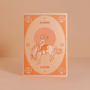 "GOOD LUCK" - GREETINGS CARD BY CAI & JO