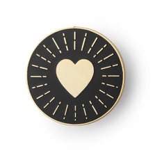 Load image into Gallery viewer, HEART CIRCLE - HARD ENAMEL PIN BADGE BY OLD ENGLISH CO.

