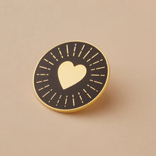 Load image into Gallery viewer, HEART CIRCLE - HARD ENAMEL PIN BADGE BY OLD ENGLISH CO.
