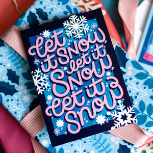 LET IT SNOW - CHRISTMAS CARD BY NYASSA HINDE