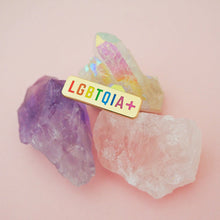 Load image into Gallery viewer, &quot;LGBTQIA+&quot; - ENAMEL PIN BADGE BY HAND OVER YOUR FAIRY CAKES
