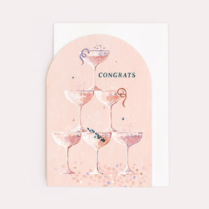 "CONGRATS" - GREETINGS CARD BY SISTER PAPER CO.