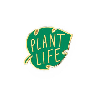 PLANT LIFE - HARD ENAMEL PIN BADGE BY OLD ENGLISH CO.
