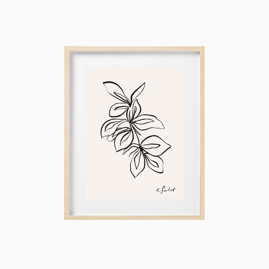FLORAL - A4 PRINT BY SCALET PAPERIE
