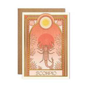 "SCORPIO" - ZODIAC GREETINGS CARD BY CAI & JO