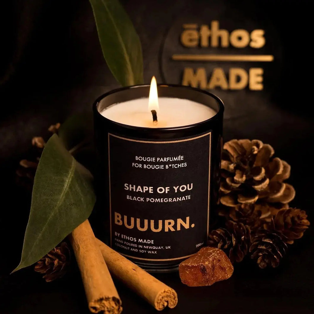 SHAPE OF YOU - COCONUT & SOY WAX CANDLE BY ETHOS MADE