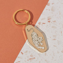 Load image into Gallery viewer, TIGER - ENAMEL KEYRING BY CAI &amp; JO
