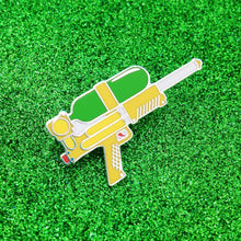Load image into Gallery viewer, WATER GUN - ENAMEL PIN BADGE BY HAND OVER YOUR FAIRY CAKES
