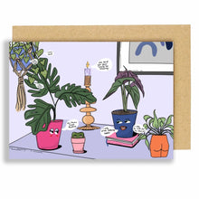 Load image into Gallery viewer, WHAT PLANTS TALK ABOUT - GREETINGS CARD BY EAT THE MOON
