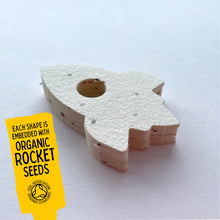 Load image into Gallery viewer, SPACE ROCKET - PLANTABLE PAPER BEES BY RUBY &amp; BO
